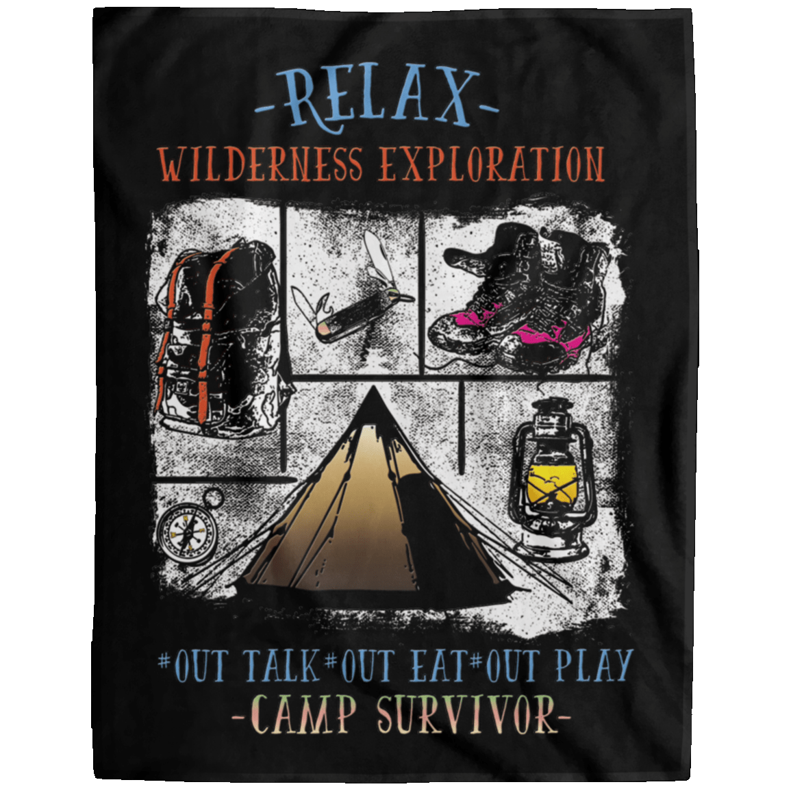 Wilderness Exploration VPL Large Velveteen Micro fleece Blanket