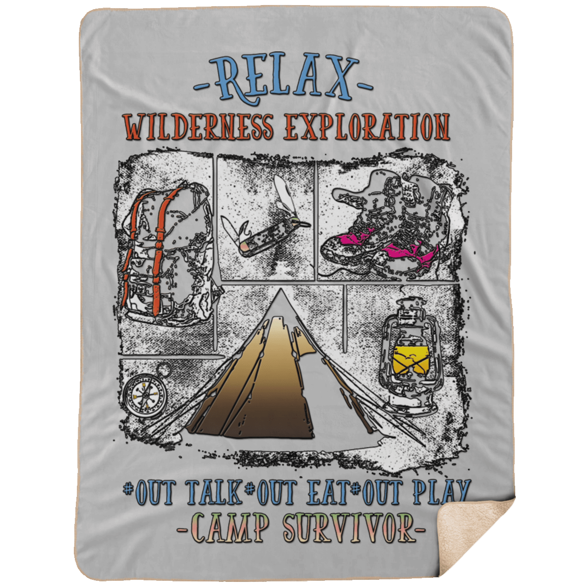 Wilderness Exploration SHL Large Premium Sherpa Blanket