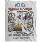 Wilderness Exploration VPL Large Velveteen Micro fleece Blanket