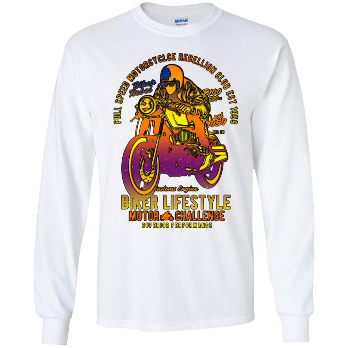Biker Lifestyle Gildan LS Ultra Cotton T-Shirt