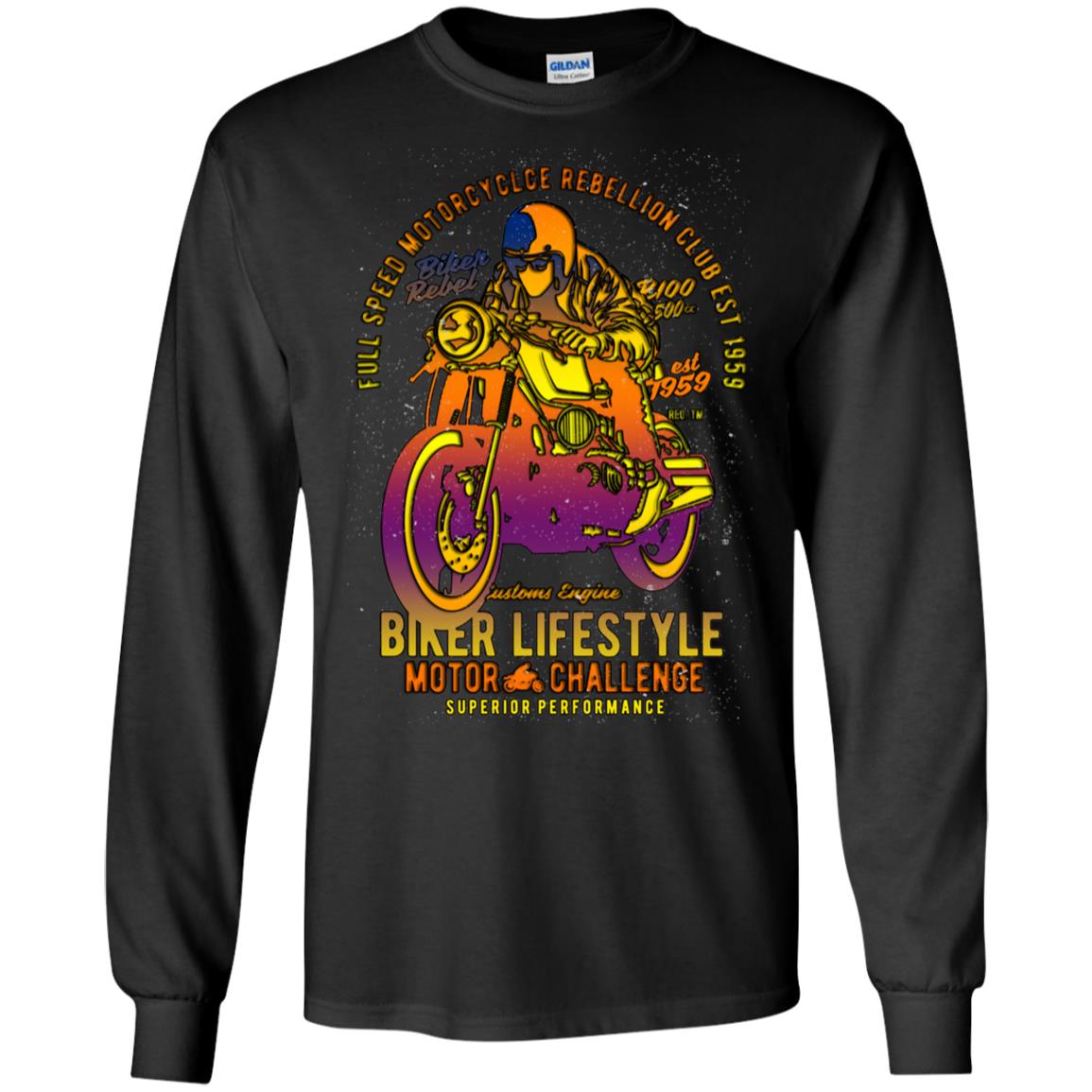 Biker Lifestyle Gildan LS Ultra Cotton T-Shirt