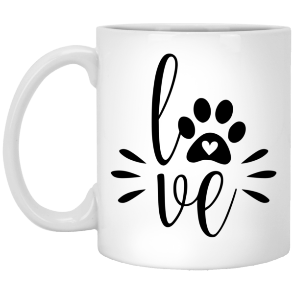 Stylish Love Coffee White Mug