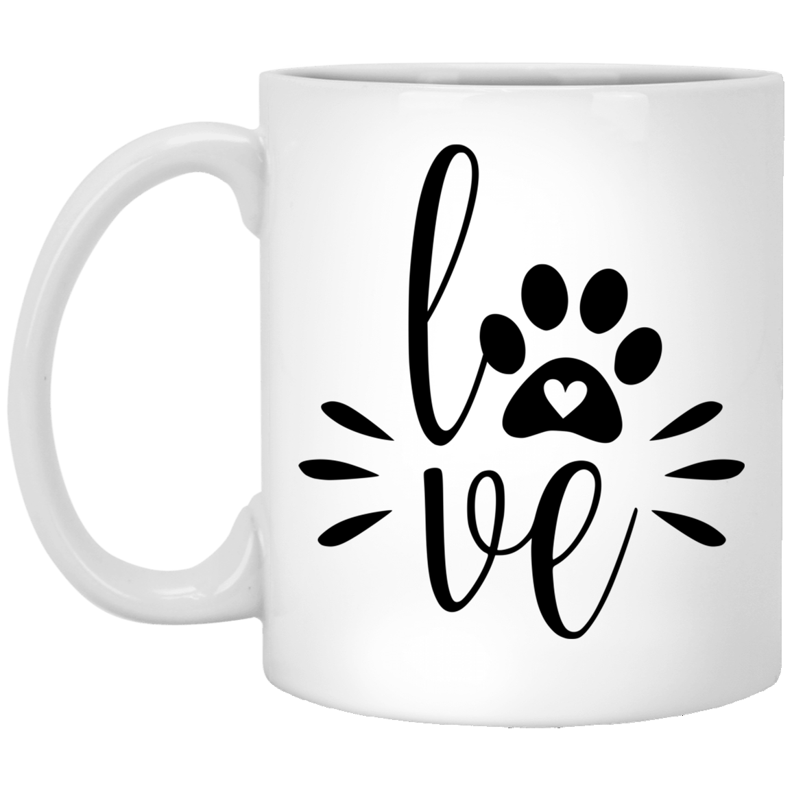 Stylish Love Coffee White Mug