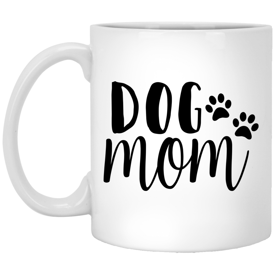 Dog Mom White Mug 11 oz.