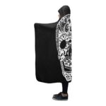 Crowded Skull Hooded Blanket 80"x56"