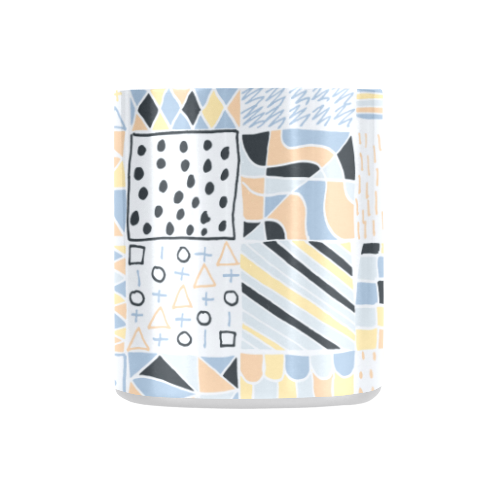 Hand Drawn Light Geo Patterns Classic Insulated Mug 10.3oz