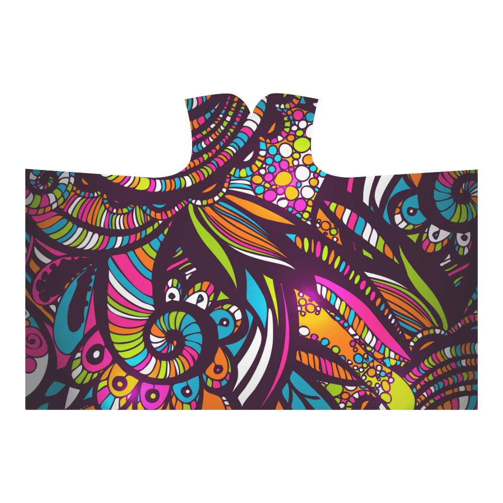 Dream Colors Hooded Blanket 80"x56"