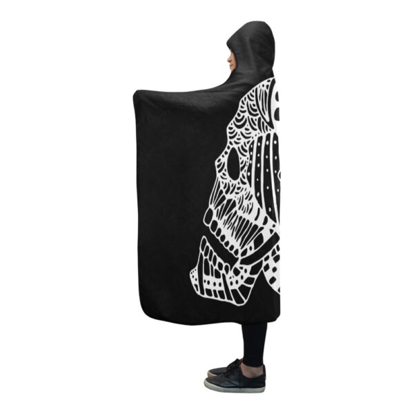 Skull Art Hooded Blanket