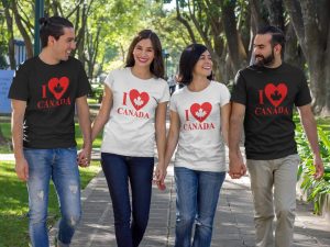 I Love Canada Unisex Jersey SS T-Shirt