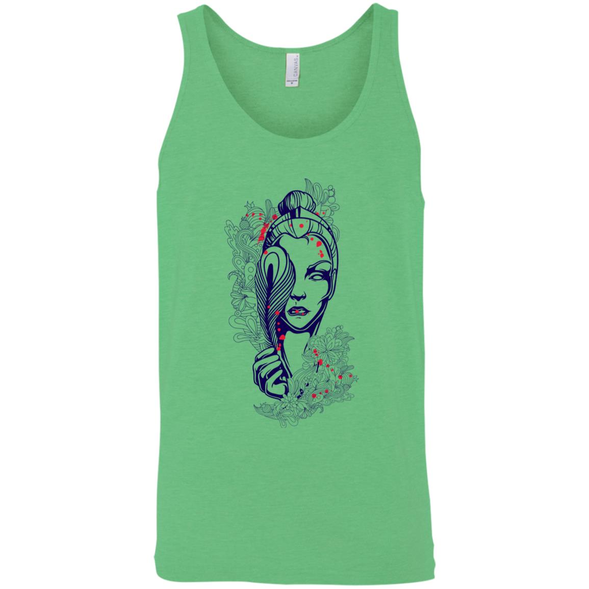 Women Drawing Unisex Tank