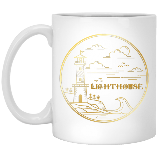High Class Lighthouse White Mug