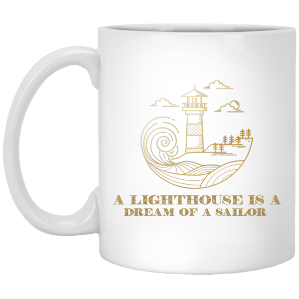 Fashionable Lighthouse White Mug