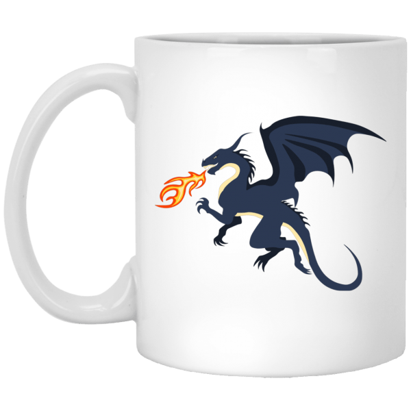 Dragon Fire White Mug