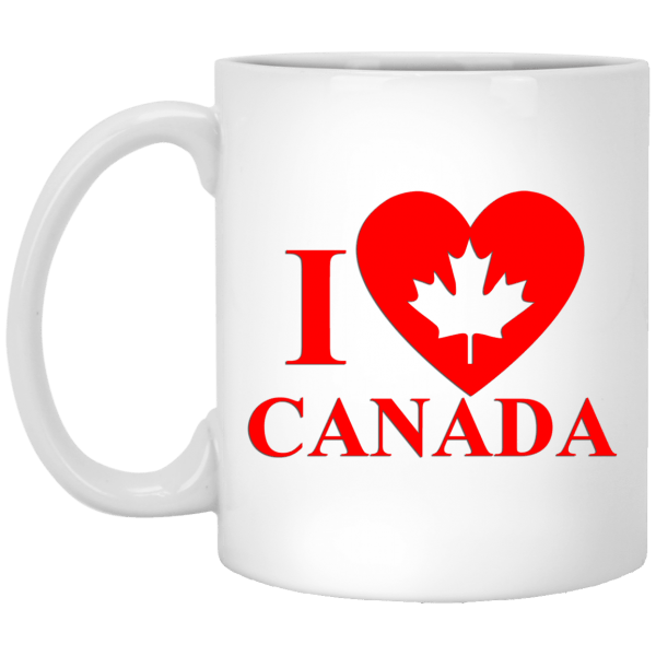 I Love Canada White Mug 11 oz.