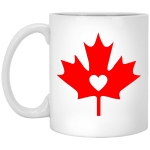 Maple Leaf White Mug 11 oz.