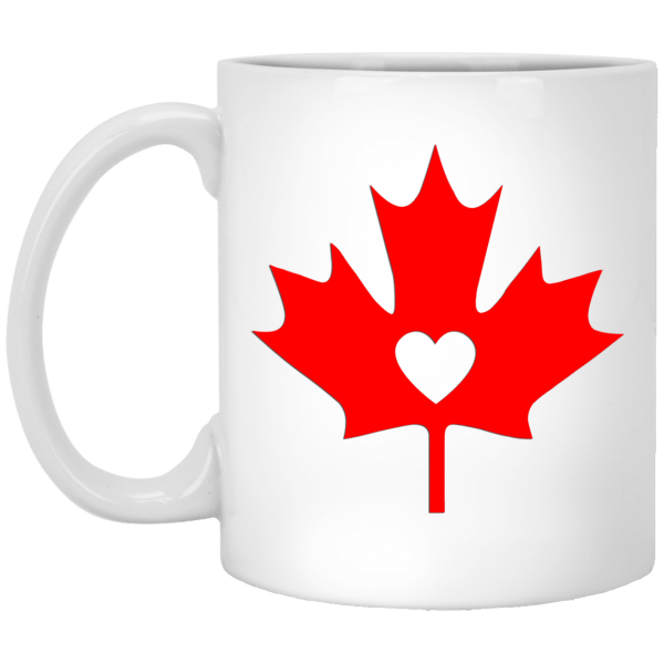 Maple Leaf White Mug 11 oz.