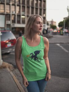 Fire Breathing Dragon Unisex Tank Top