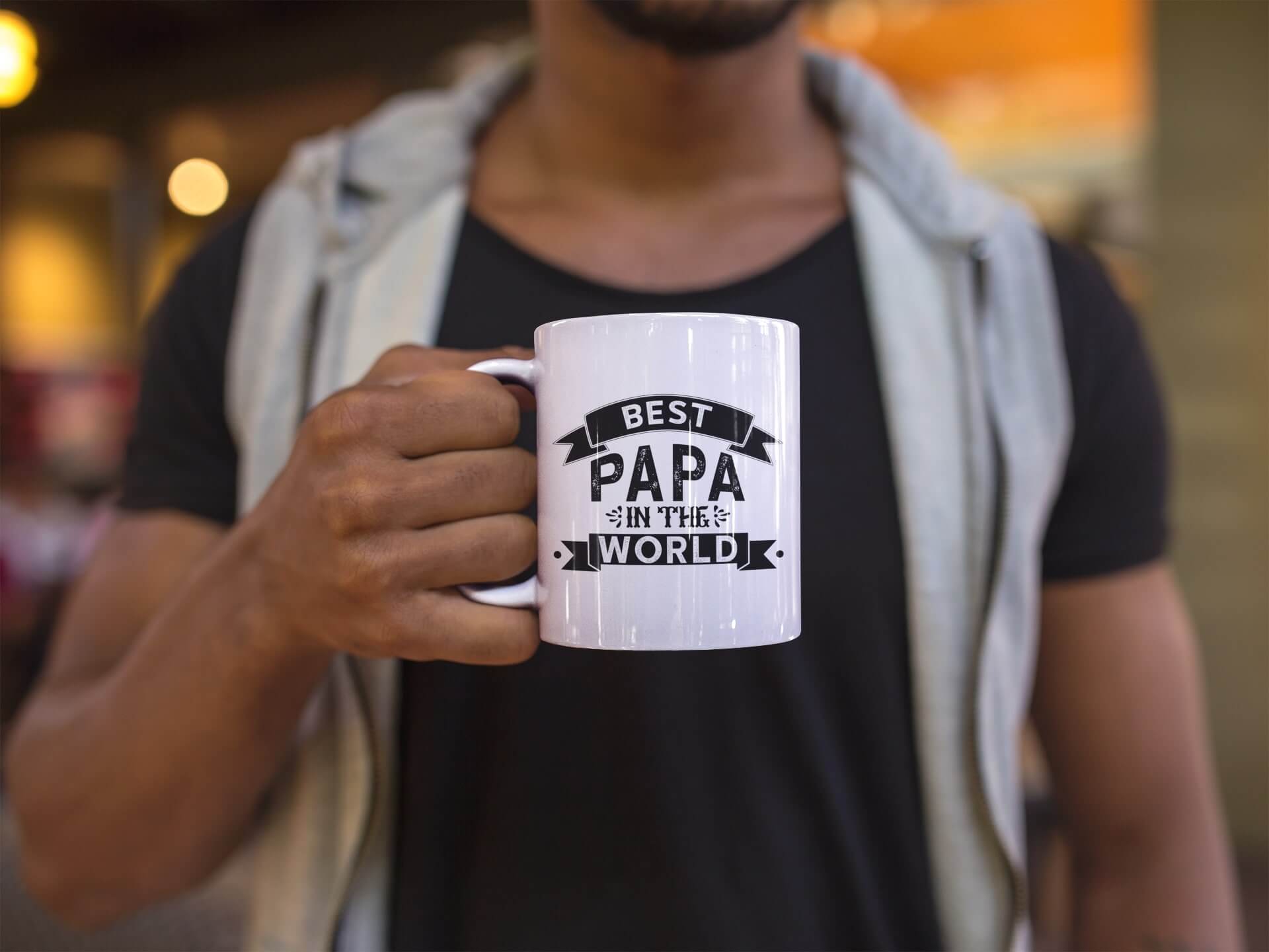 Best Papa White Mug 11 oz.