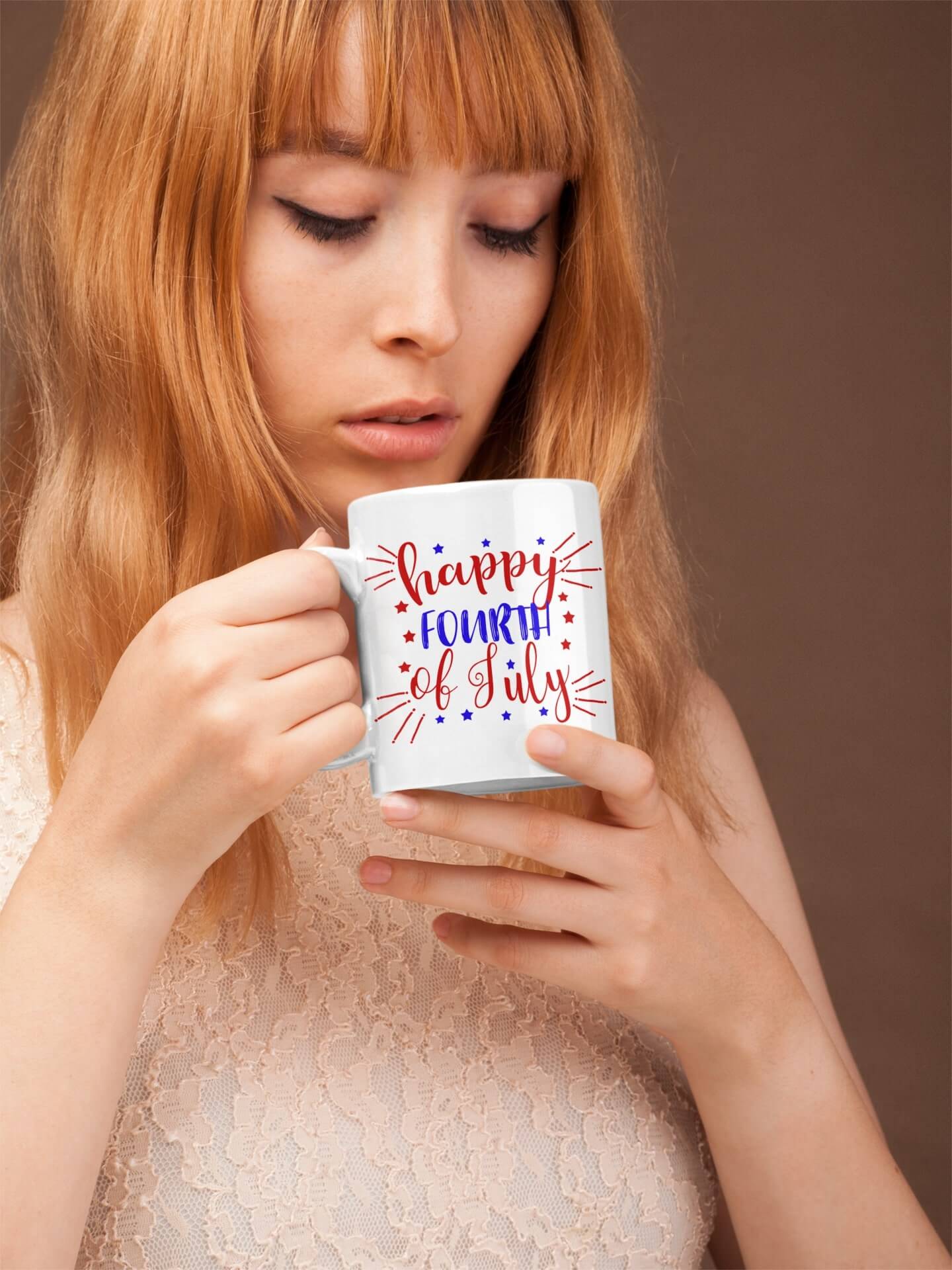 Happy Fourth Of July White Mug 11 oz.