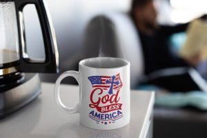 God Bless America White Mug 11 oz.