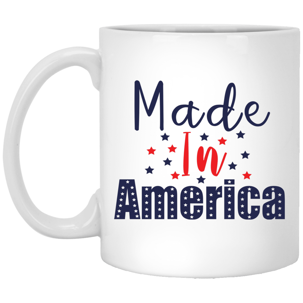 Made In America White Mug 11 oz.