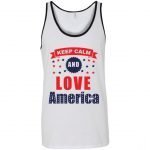 Keep Calm And Love America Unisex Tank Top