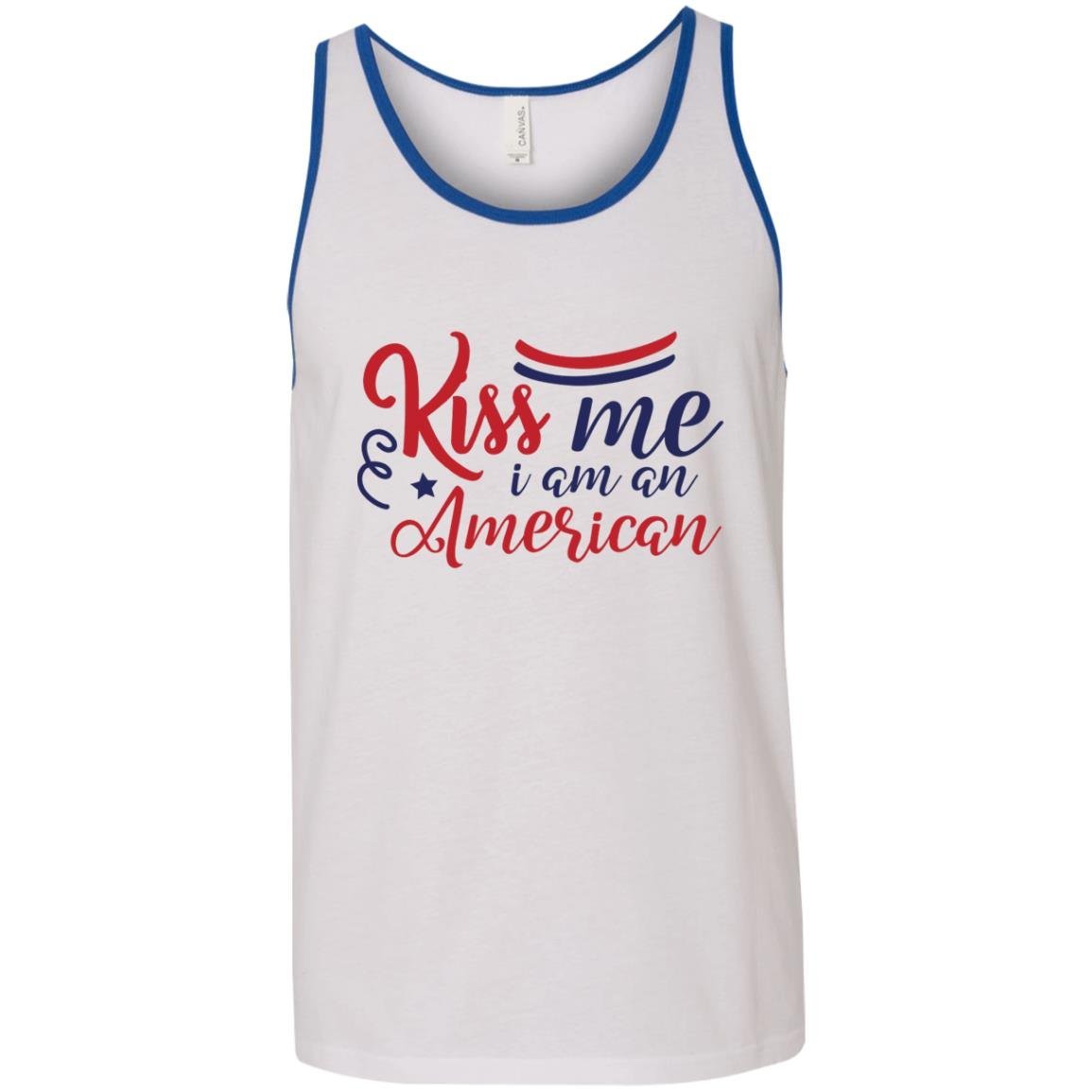 Kiss Me I Am An American Unisex Tank Top