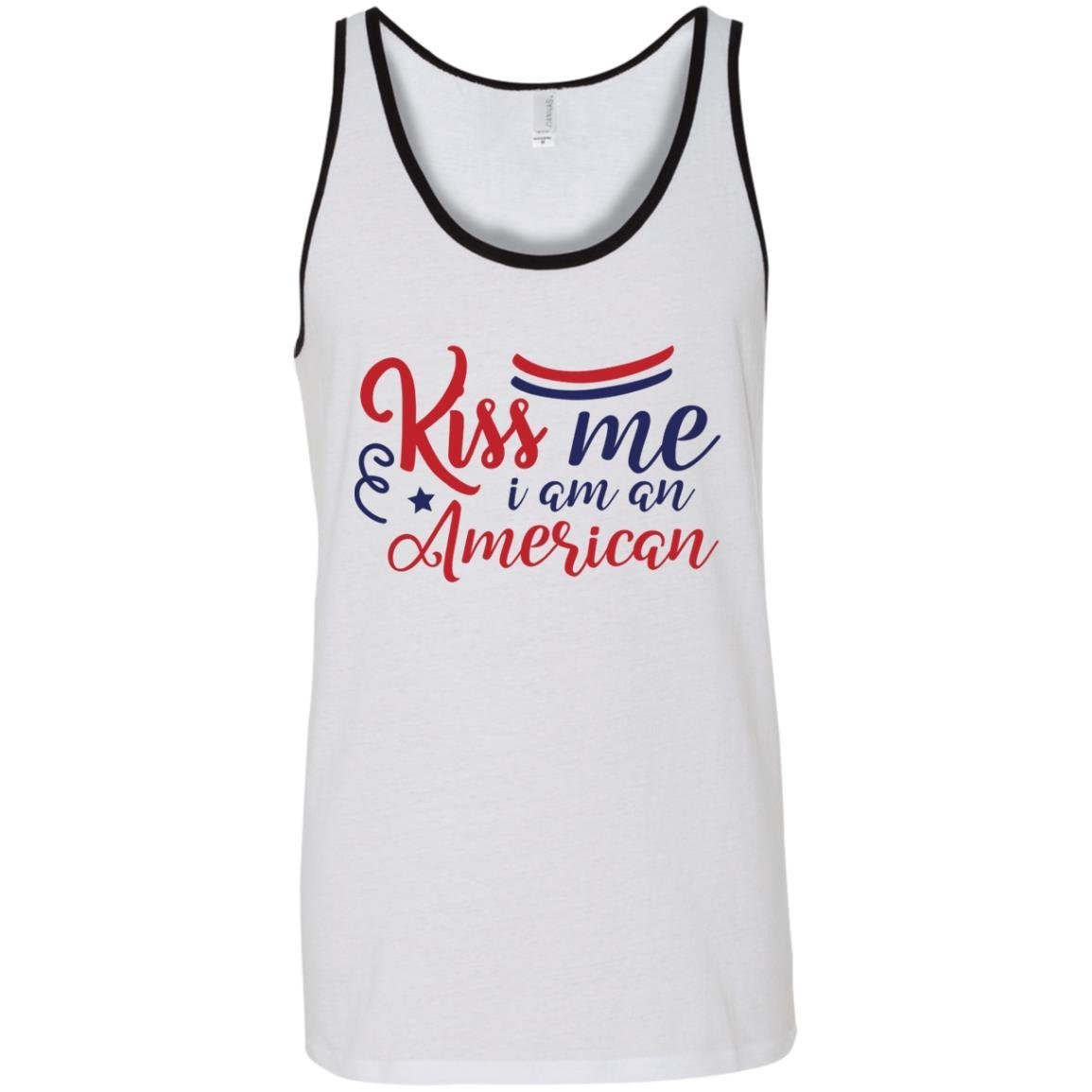 Kiss Me I Am An American Unisex Tank Top