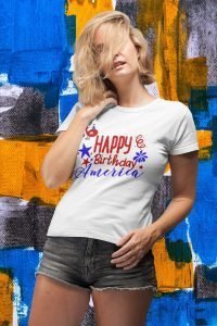 Happy Birthday America Unisex Jersey SS T-Shirt