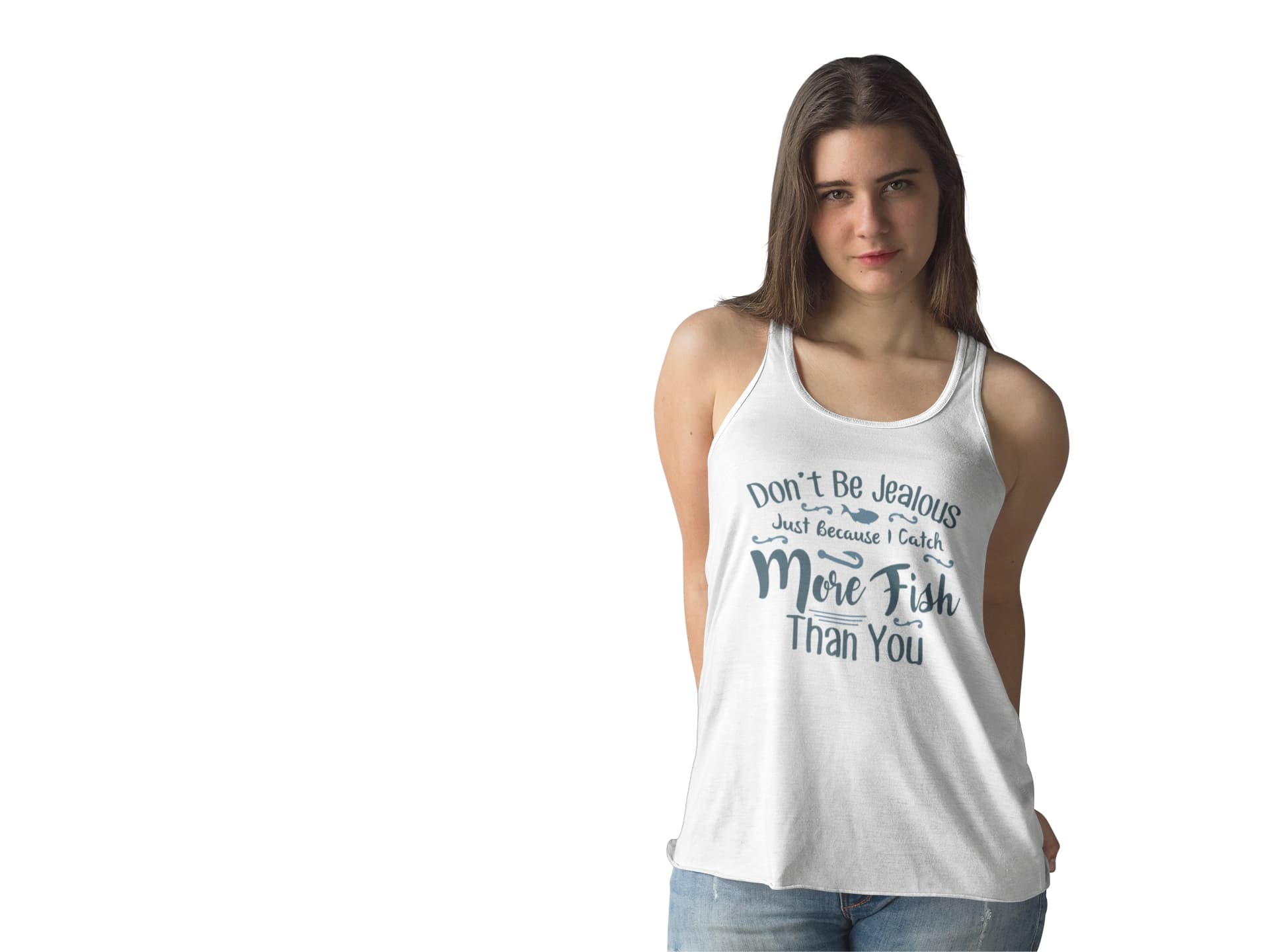 Don't Be Jealous Fishing Unisex Tank Top Don't Be Jealous Fishing Unisex Tank Top