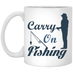 Classy Fishing Quotes White Mug