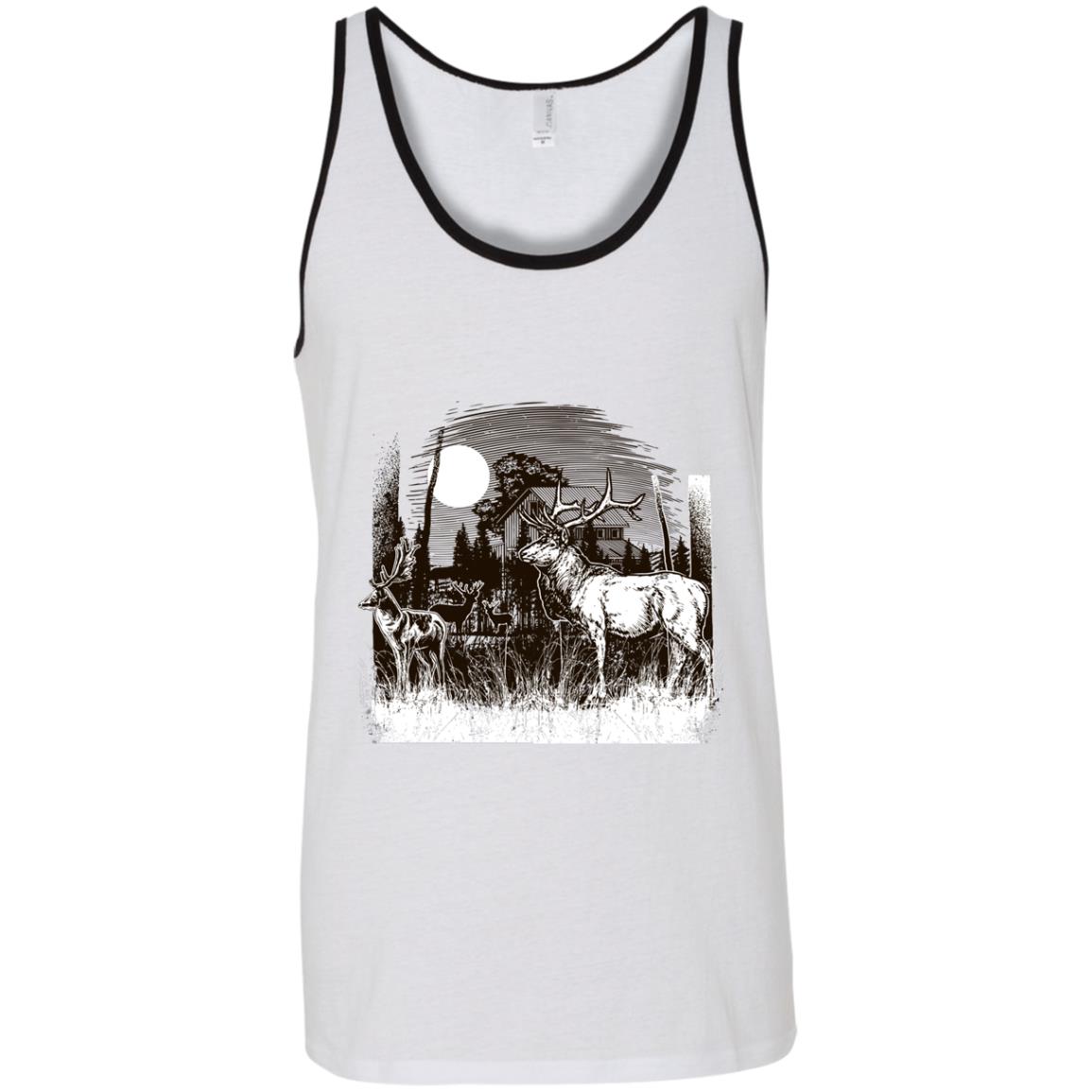 Deer Art Unisex Tank Top Deer Art Unisex Tank Top