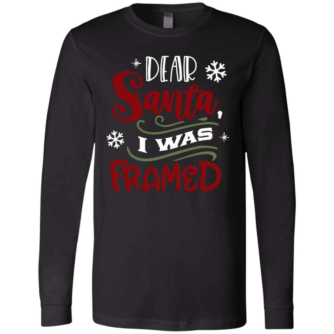 Dear Santa Black Full Sleeve T-Shirt