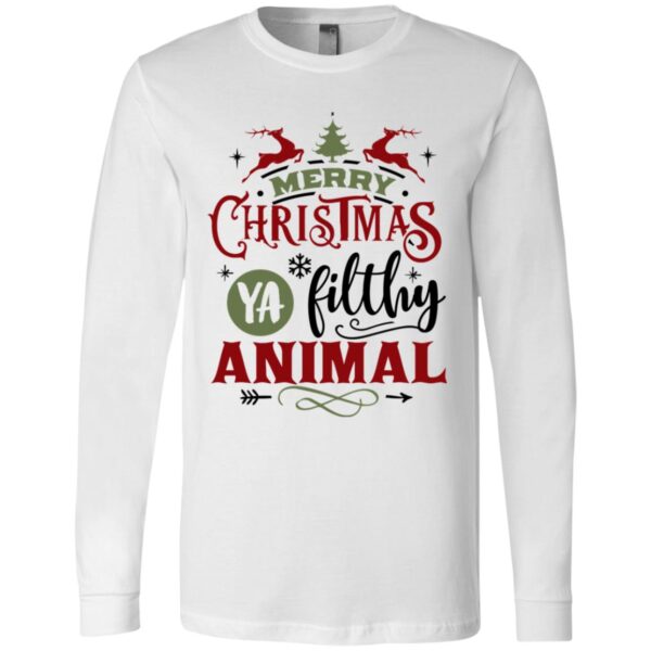 Merry Christmas White Full Sleeve T-Shirt