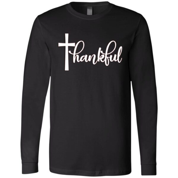 Thankful Full Sleeve Black T-Shirt