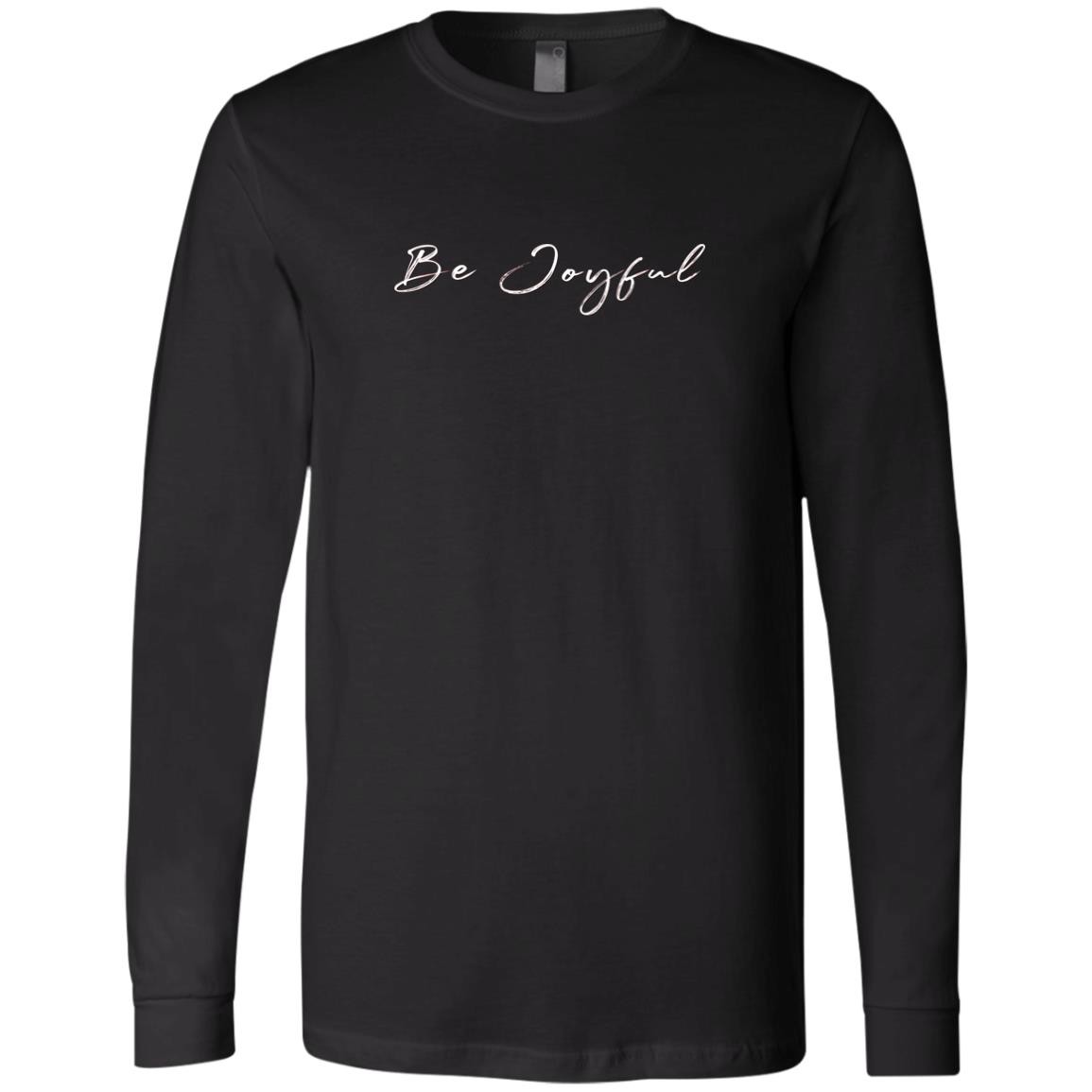 Be Joyful Full Sleeve Black T-Shirt