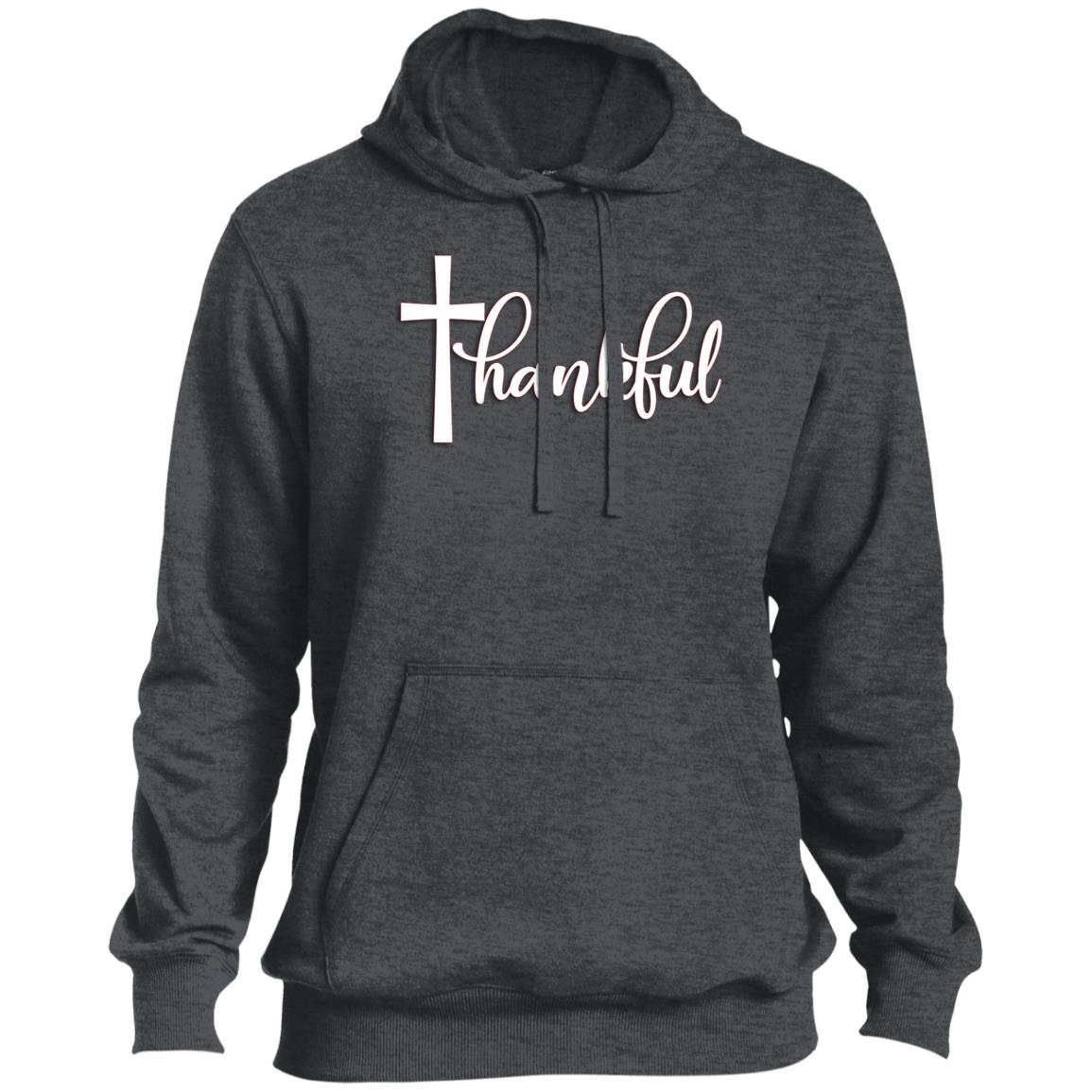 Thankful Print Casual Pullover Hoodie Thankful Print Casual Pullover Hoodie