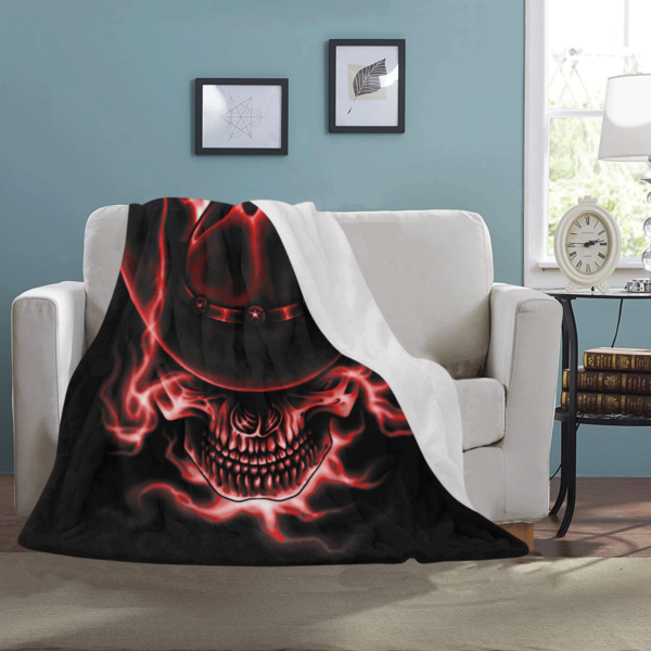 Justice Red Black Ultra Soft Fleece Blanket
