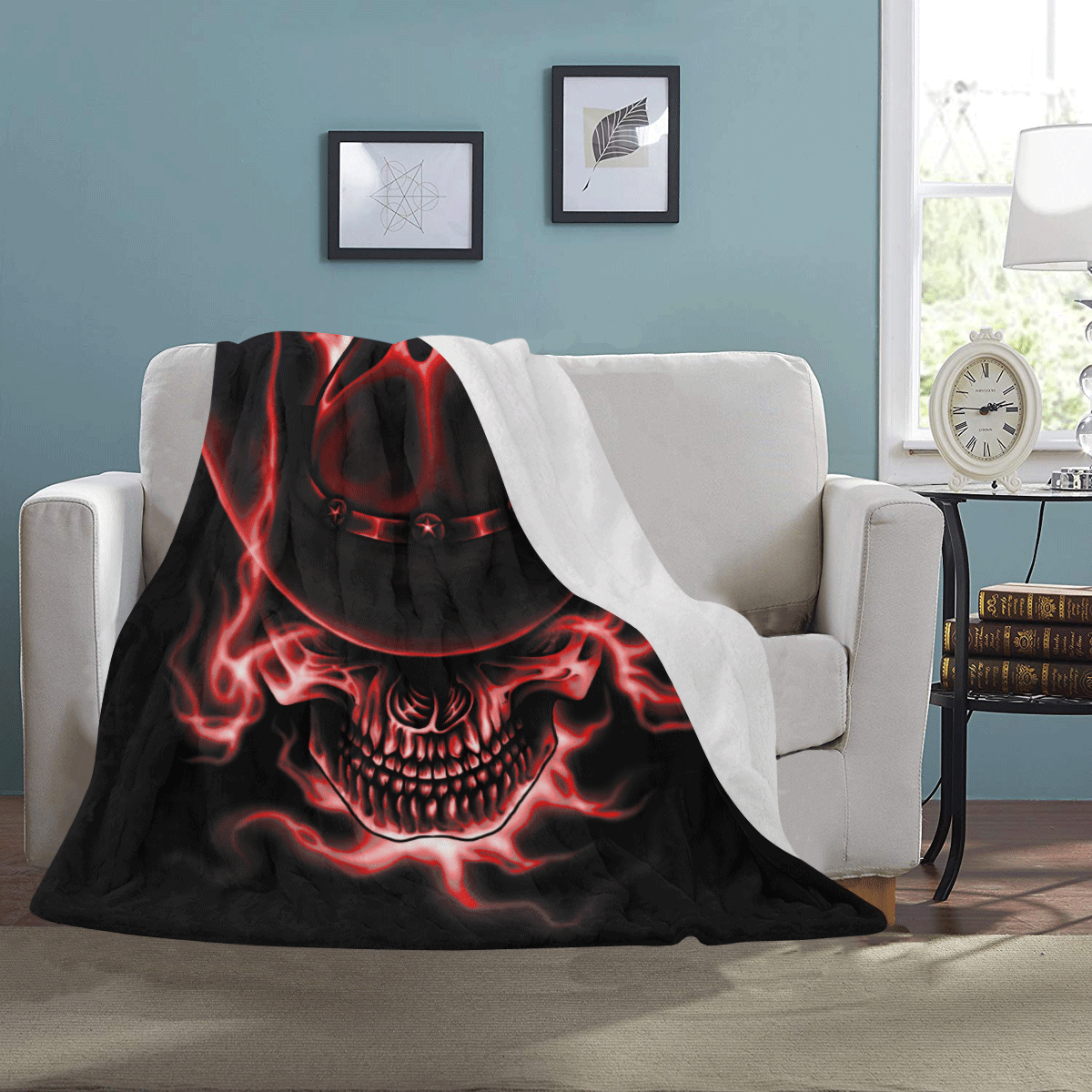 Justice Red Black Ultra Soft Fleece Blanket