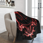 Justice Red Black Ultra Soft Fleece Blanket