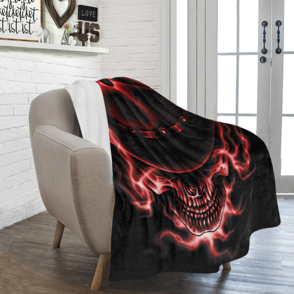 Justice Red Black Ultra Soft Fleece Blanket