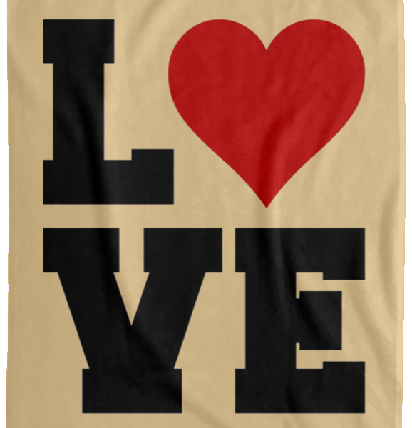 Love Print Soft Fleece Blanket