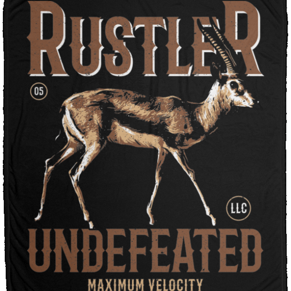 Rustler Undefeated Cozy Fleece Blanket 50x60