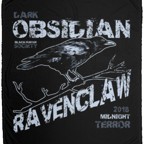 Dark Obsidian Cozy Fleece Blanket