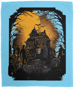 Haunted House Fleece Blanket