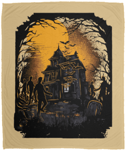 Haunted House Fleece Blanket