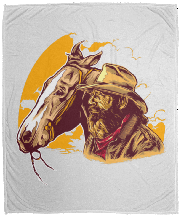 Horseman Cozy Fleece Blanket 50x60
