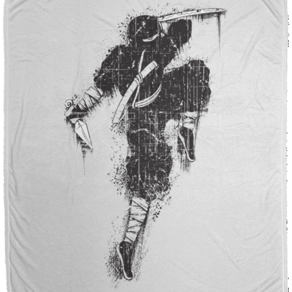 Ninja Warrior Cozy Fleece Blanket 50x60