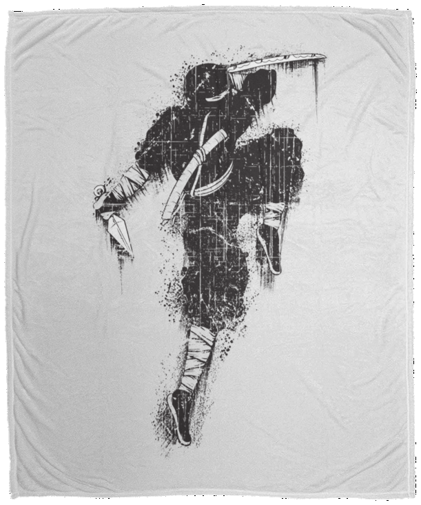 Ninja Warrior Cozy Fleece Blanket 50x60