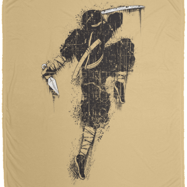 Ninja Warrior Cozy Fleece Blanket 50x60